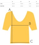 Bluzka koszulka t-shirt basic dekolt w serek ALDONA (Różowy)