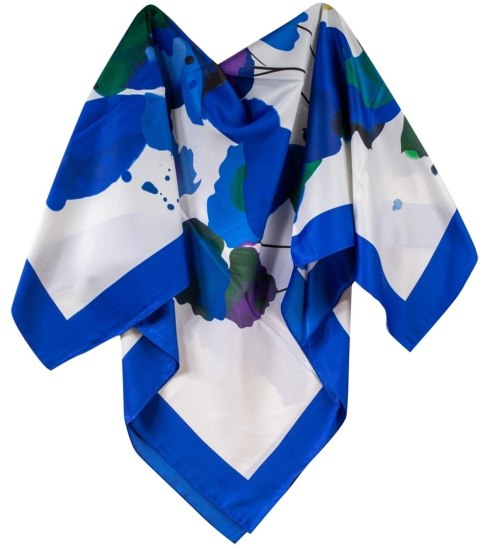 Chusta delikatna elegancka apaszka ozdobiona przepięknym wzorem (Wielokolorowy || Niebieski) Chusta delikatna elegancka apaszka ozdobiona przepięknym wzorem (Wielokolorowy || Niebieski)