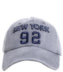 Czapka z daszkiem męska haft New York 92 Vintage (Szary)