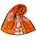 Elegancka chusta szalik szal w kolorowe wzory Stylowa (Pomarańczowy || Wielokolorowy)