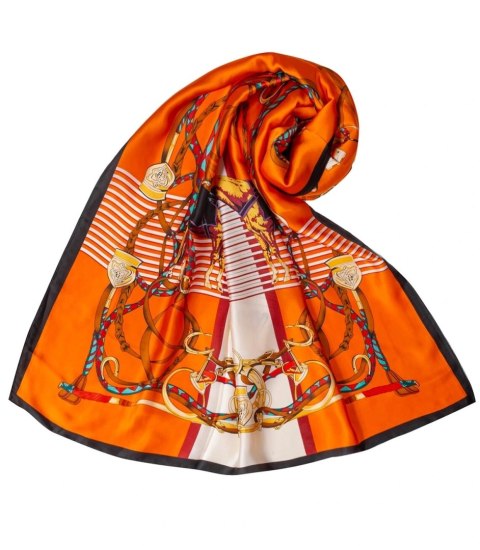 Elegancka chusta szalik szal w kolorowe wzory Stylowa (Pomarańczowy || Wielokolorowy) Elegancka chusta szalik szal w kolorowe wzory Stylowa (Pomarańczowy || Wielokolorowy)