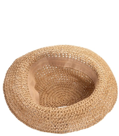 Kapelusz słomkowy pleciony BUCKET HAT (Brązowy) Kapelusz słomkowy pleciony BUCKET HAT (Brązowy)