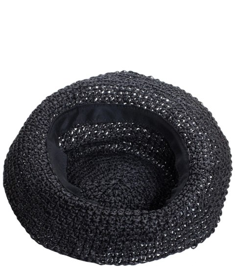 Kapelusz słomkowy pleciony BUCKET HAT (Czarny) Kapelusz słomkowy pleciony BUCKET HAT (Czarny)