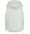 Krótki damski bezrękawnik kamizelka PLUS SIZE LILY (Biały)