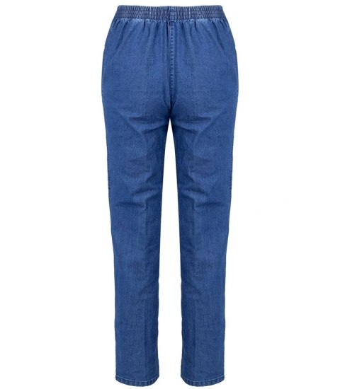 Wygodne elastyczne spodnie na gumkę plus size Eleganckie LAMBADA (Niebieski) Wygodne elastyczne spodnie na gumkę plus size Eleganckie LAMBADA (Niebieski)