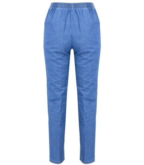 Wygodne elastyczne spodnie na gumkę plus size Eleganckie LAMBADA (Niebieski) Wygodne elastyczne spodnie na gumkę plus size Eleganckie LAMBADA (Niebieski)