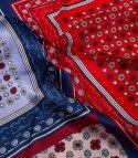 Chustka delikatna elegancka apaszka ozdobiona przepięknym wzorem (Wielokolorowy)