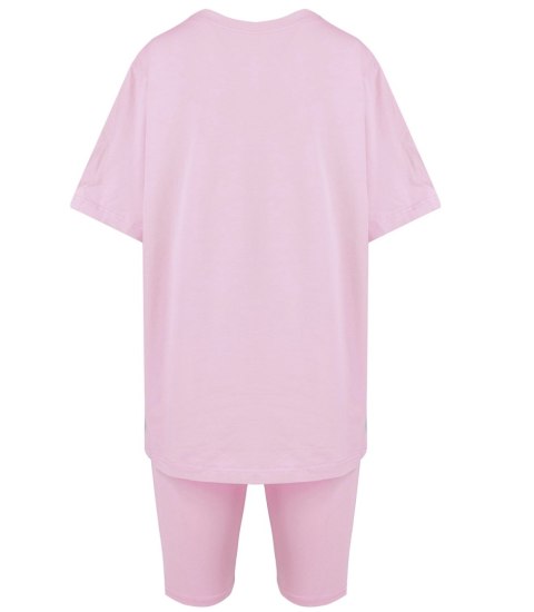 Komplet bawełniany t-shirt koszulka + krótkie legginsy SPIREL (Różowy) Komplet bawełniany t-shirt koszulka + krótkie legginsy SPIREL (Różowy)