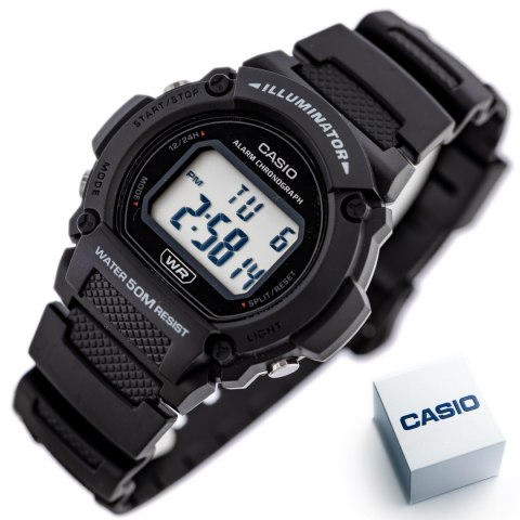 ZEGAREK MĘSKI CASIO W-219H-1A + BOX ZEGAREK MĘSKI CASIO W-219H-1A + BOX