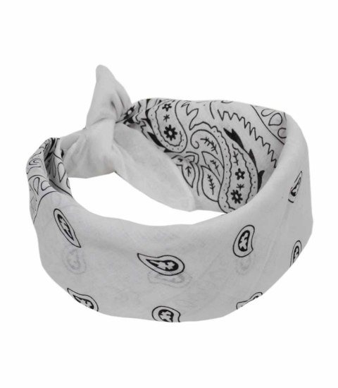 Chusta maska na twarz bandamka bandana kolory (Biały) Chusta maska na twarz bandamka bandana kolory (Biały)