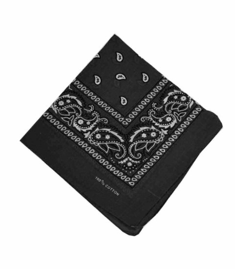 Chusta maska na twarz bandamka bandana kolory (Czarny) Chusta maska na twarz bandamka bandana kolory (Czarny)
