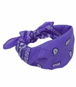 Chusta maska na twarz bandamka bandana kolory (Fioletowy)
