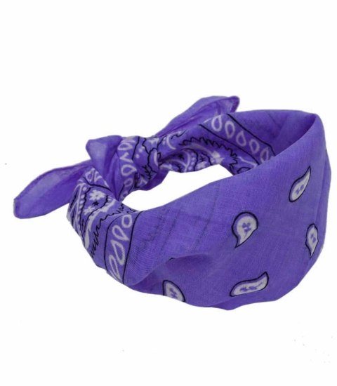 Chusta maska na twarz bandamka bandana kolory (Fioletowy) Chusta maska na twarz bandamka bandana kolory (Fioletowy)