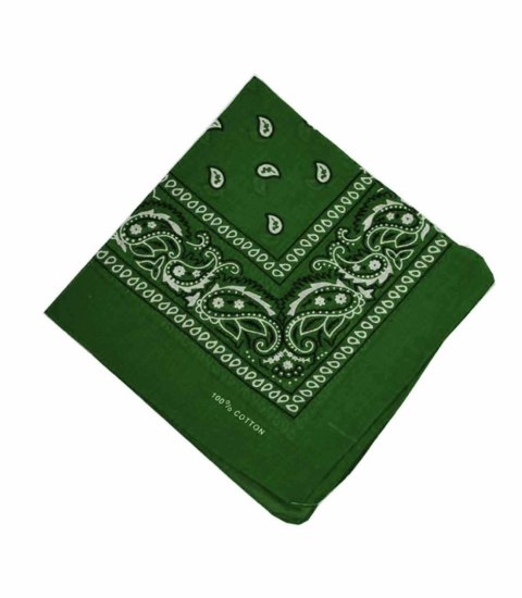 Chusta maska na twarz bandamka bandana kolory (Zielony) Chusta maska na twarz bandamka bandana kolory (Zielony)