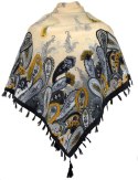 Chusta orientalna w stylu paisley Stylowa Piękna (Wielokolorowy)