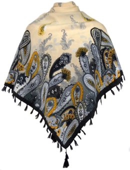 Chusta orientalna w stylu paisley Stylowa Piękna (Wielokolorowy)
