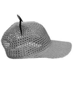 Czapka z daszkiem bejsbolówka uszy kota (Szary)