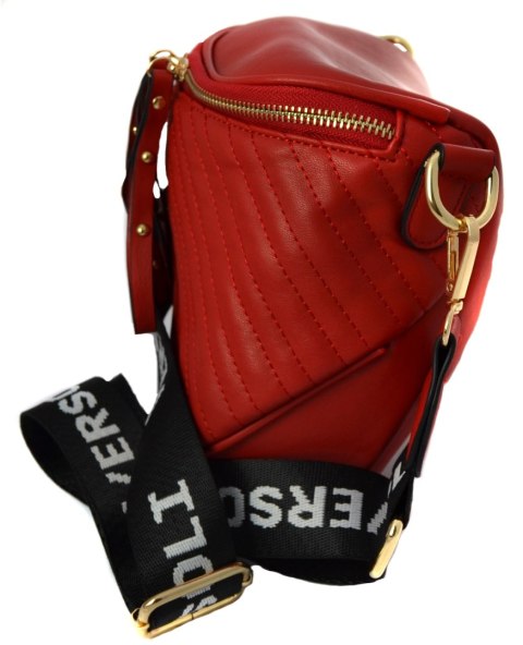 Duża torebka miejska pikowana crossbody biodrówka nerka Pasek (Czerwony) Duża torebka miejska pikowana crossbody biodrówka nerka Pasek (Czerwony)