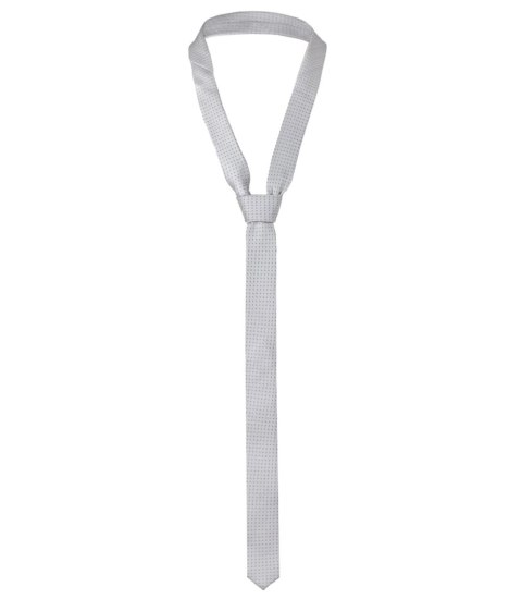 KRAWAT MĘSKI W JASNE SZARE KROPKI (Szary) unisize KRAWAT MĘSKI W JASNE SZARE KROPKI (Szary) unisize