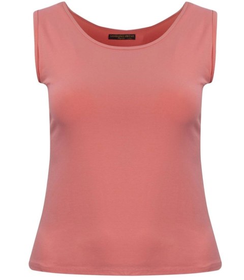 TOP Bluzka Koszulka PODKOSZULKA Plus Size (Pomarańczowy) TOP Bluzka Koszulka PODKOSZULKA Plus Size (Pomarańczowy)
