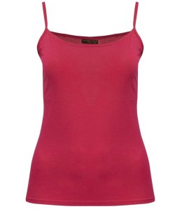 Damski top na ramiączka podkoszulka bawełniany wiele kolorów (Czerwony) S/M