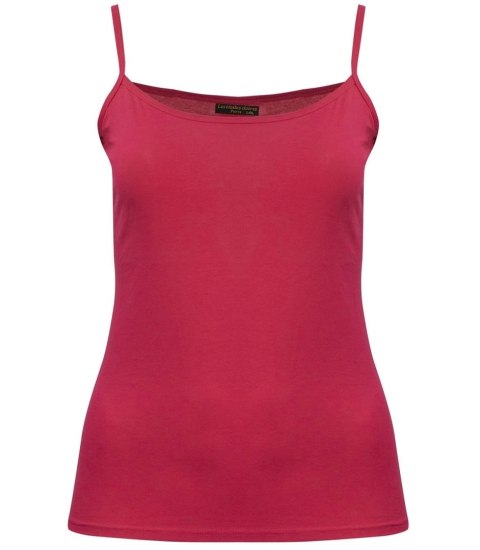 Damski top na ramiączka podkoszulka bawełniany wiele kolorów (Czerwony) S/M Damski top na ramiączka podkoszulka bawełniany wiele kolorów (Czerwony) S/M