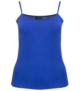 Damski top na ramiączka podkoszulka bawełniany wiele kolorów (Niebieski) S/M
