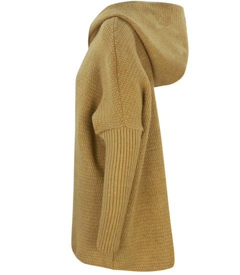 GRUBY sweter KARDIGAN nietoperz Luźny Ciepły z kapturem (Brązowy) GRUBY sweter KARDIGAN nietoperz Luźny Ciepły z kapturem (Brązowy)