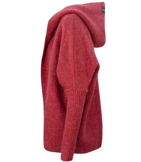 GRUBY sweter KARDIGAN nietoperz Luźny Ciepły z kapturem (Różowy) GRUBY sweter KARDIGAN nietoperz Luźny Ciepły z kapturem (Różowy)