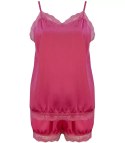 Komplet top + spodenki z koronką sexi (Różowy) XL/2XL