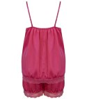 Komplet top + spodenki z koronką sexi (Różowy) XL/2XL