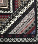 Niepowtarzalna chusta folk BOHO azteckie wzory (Wielokolorowy)