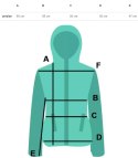 Ciepła oversizowa bluza BASIC hoodie (Niebieski)