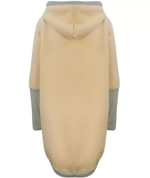 Ciepła oversizowa bluza PARKA dresowa (Beżowy) Ciepła oversizowa bluza PARKA dresowa (Beżowy)