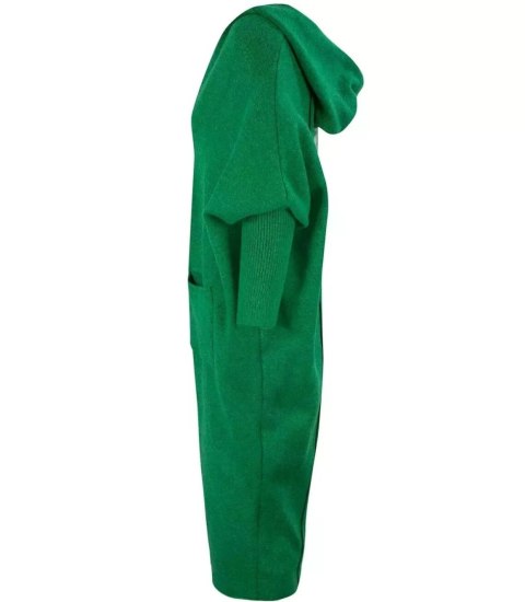 Długi kardigan Sweter z wełną Ciepły Napis NEVER LOOK BACK (Zielony) L (40) Długi kardigan Sweter z wełną Ciepły Napis NEVER LOOK BACK (Zielony) L (40)