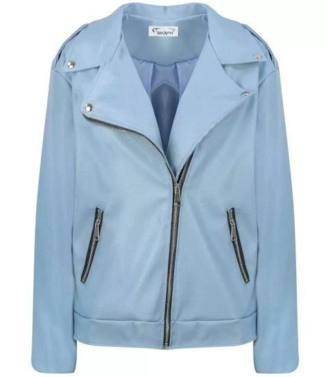 Klasyczna RAMONESKA kurtka damska PLUS SIZE (Niebieski) Klasyczna RAMONESKA kurtka damska PLUS SIZE (Niebieski)