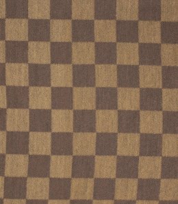 Modny szal szalik chusta szachownica kratka Elegancki (Beżowy)