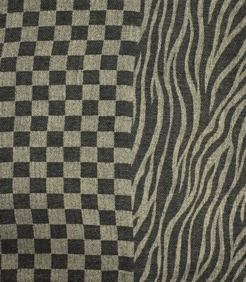 Modny szal szalik chusta zebra dwukolorowy Elegancki (Szary) Modny szal szalik chusta zebra dwukolorowy Elegancki (Szary)