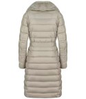 Pikowana kurtka płaszcz bezrękawnik 4W1 FUTRO (Beżowy) XXL (44)