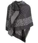 Szal szalik elegancka chusta pashmina Elegancki PAISLEY (Czarny)
