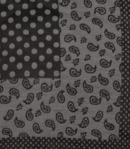 Szal szalik elegancka chusta pashmina Elegancki PAISLEY (Czarny)