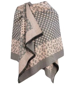Szal szalik elegancka chusta pashmina Elegancki PAISLEY (Szary)