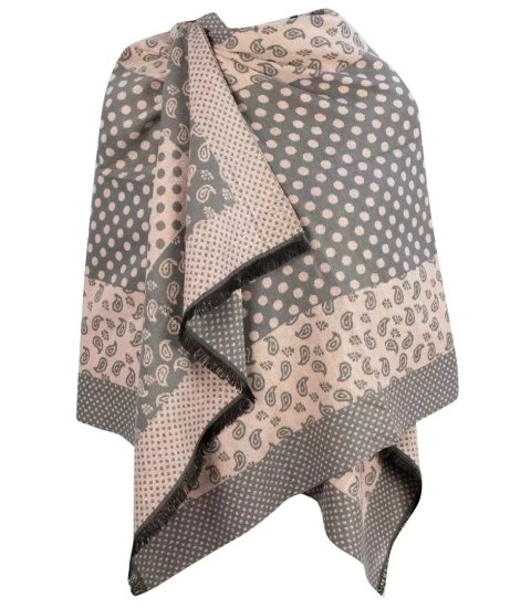Szal szalik elegancka chusta pashmina Elegancki PAISLEY (Szary) Szal szalik elegancka chusta pashmina Elegancki PAISLEY (Szary)