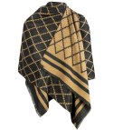 Szal szalik elegancka chusta pashmina Elegancki ROMBY (Beżowy)