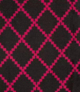 Szal szalik elegancka chusta pashmina Elegancki ROMBY (Różowy)