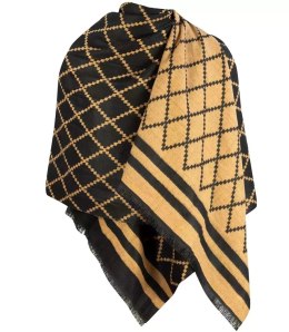 Szal szalik elegancka chusta pashmina Elegancki ROMBY (Żółty)