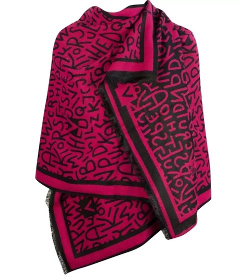 Szal szalik elegancka chusta pashmina LITERKI (Różowy) Szal szalik elegancka chusta pashmina LITERKI (Różowy)