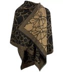 Szal szalik elegancka chusta pashmina kokardki (Beżowy)