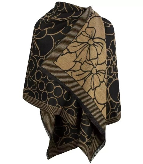 Szal szalik elegancka chusta pashmina kokardki (Beżowy) Szal szalik elegancka chusta pashmina kokardki (Beżowy)