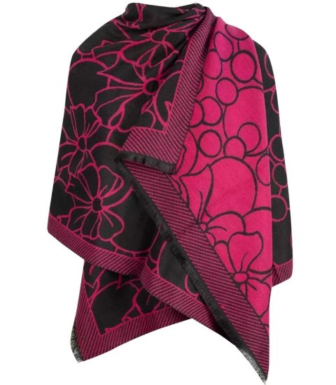 Szal szalik elegancka chusta pashmina kokardki (Różowy) Szal szalik elegancka chusta pashmina kokardki (Różowy)